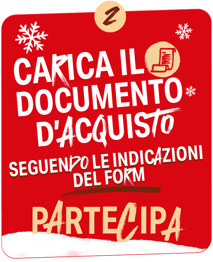 Step 2: Carica i documenti di acquisto seguendo le indicazioni